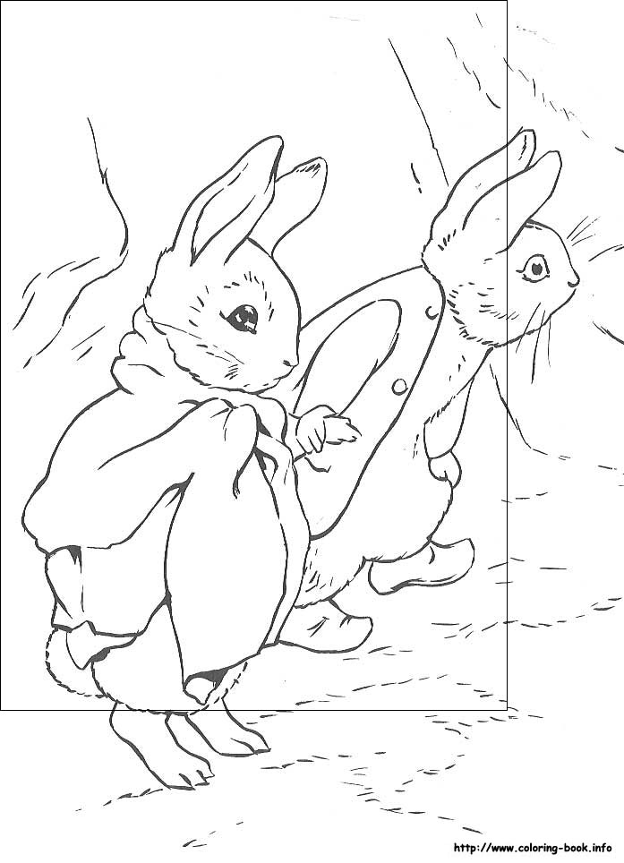 Peter Rabbit coloring picture